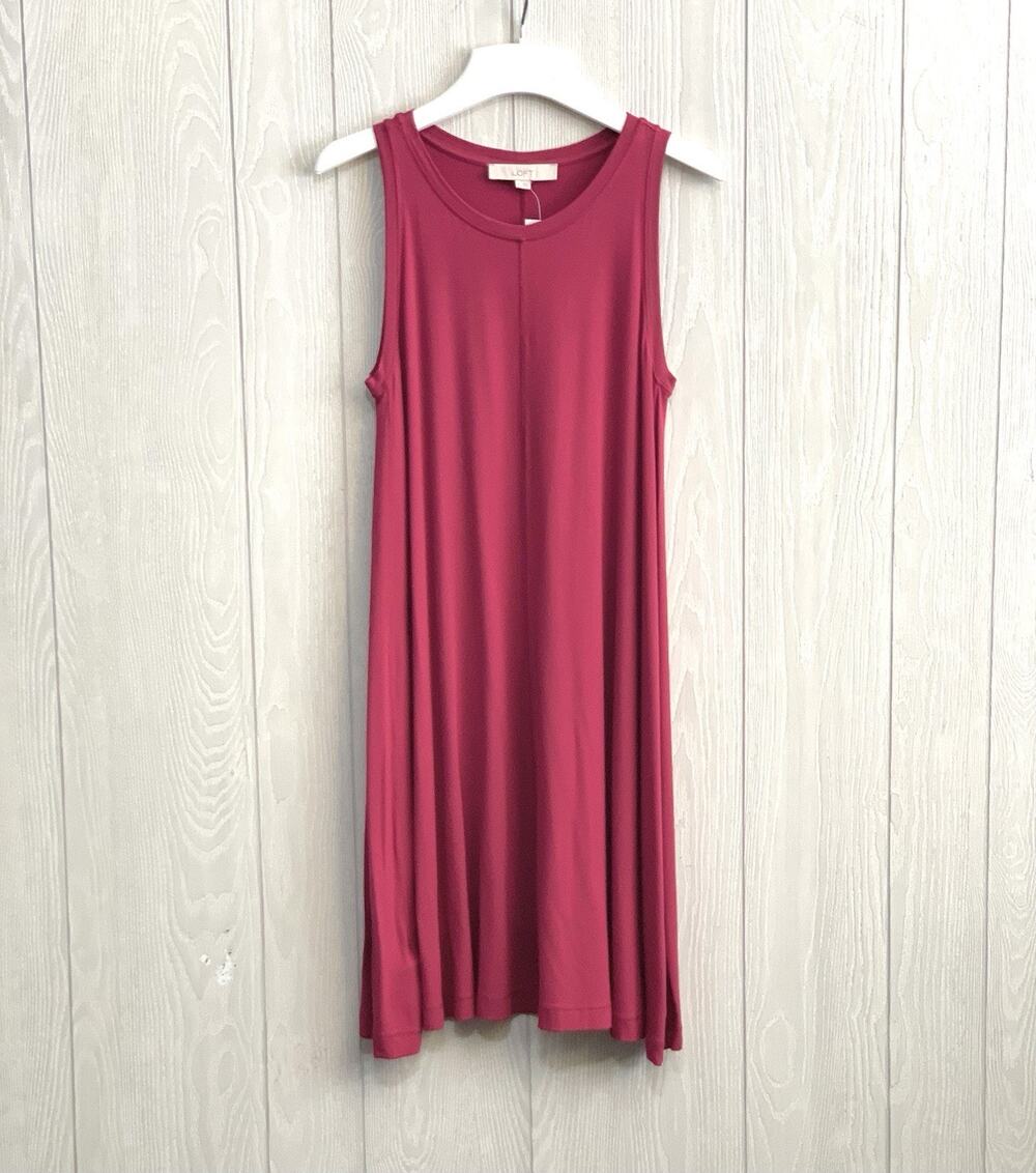 LOFT Fuschia Pink Sleeveless Dress XS NWT